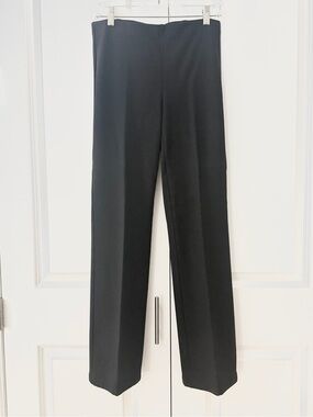 Eileen Fisher Black Stretch Pull On Pants Minimalist Lightweight Career XS